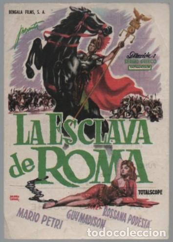 Cine: PROGRAMA DE CINE: LA ESCLAVA DE ROMA PC-11236