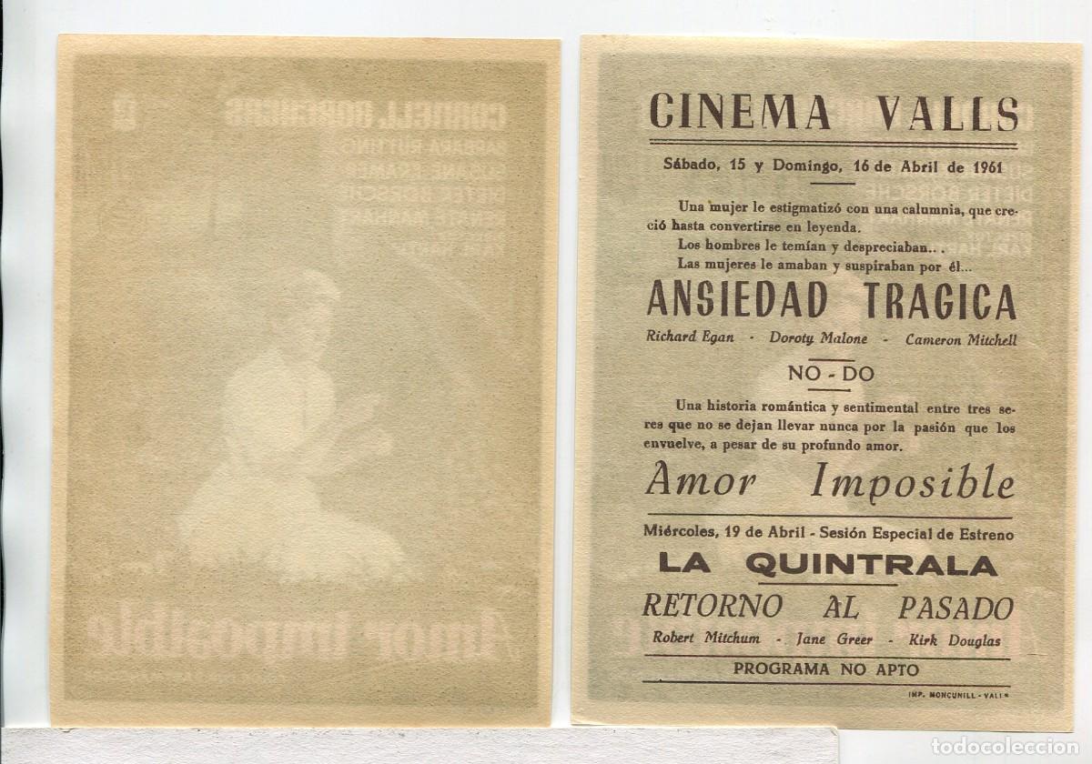 Cine: AMOR IMPOSIBLE, con Cornell Borchers. - Foto 2