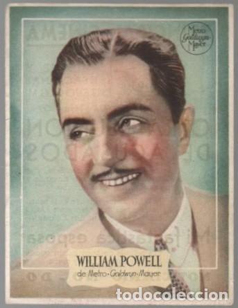 Cine: PROGRAMA DE CINE: WILLIAM POWELL PC-11239
