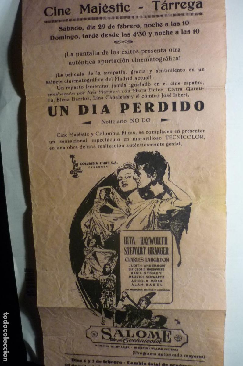 Cine: programa lcal 3o x 14 salome cine majestic tarrega