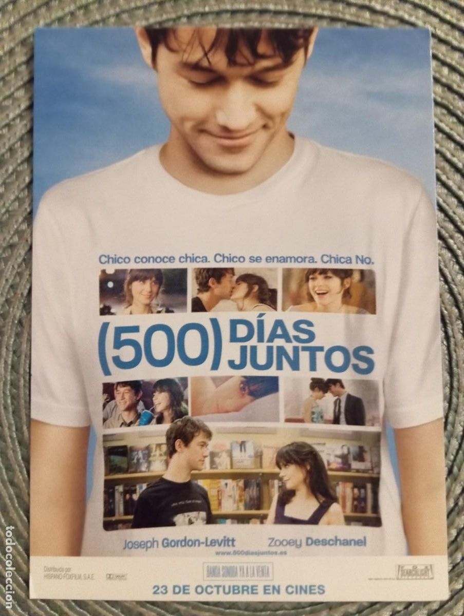 Cine: 1 POSTAL DE ** (500) DIAS JUNTOS **. ZOONEY DESCHANEL **.