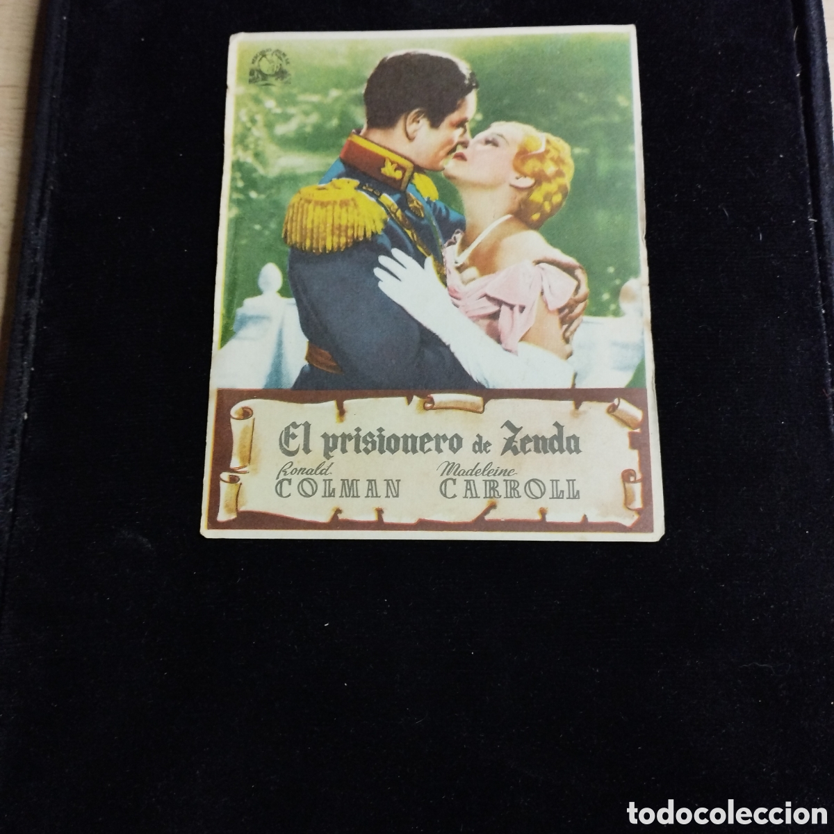 Cine: Programa de cine, sencillo. El prisionero de Zenda. Ronald Colman. Madeleine Carroll.