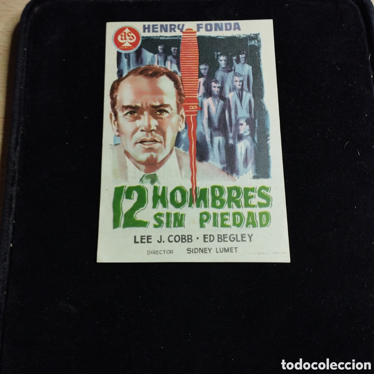Cine: Programa de cine, sencillo. 12 hombres sin piedad. Henry Fonda. 1959. Las Arenas.