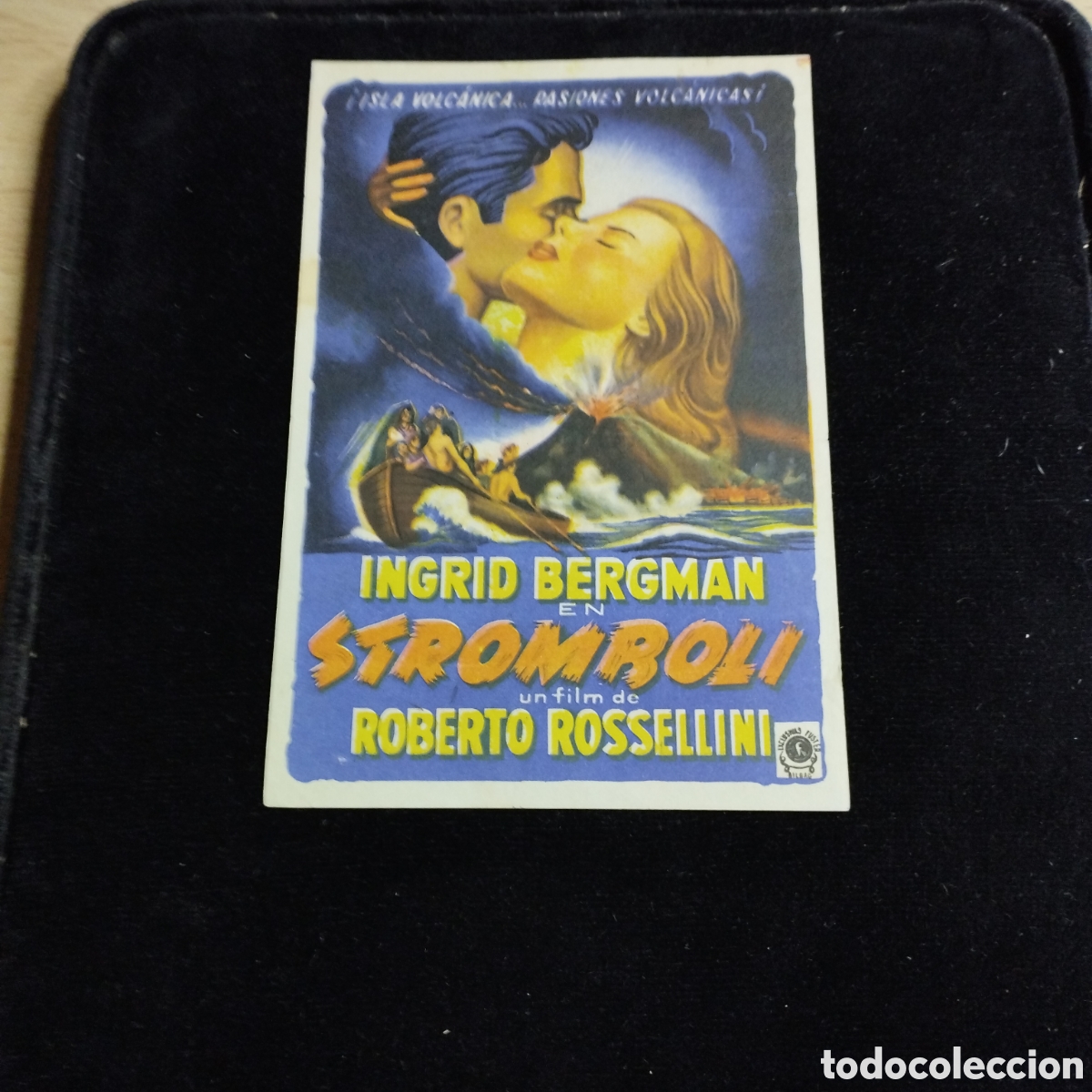 Cine: Programa de cine, sencillo. Stromboli. &Iacute;ngrid Bergmann. Dir: Roberto Rossellini. Sp