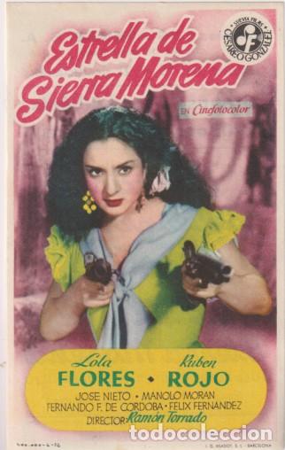  Foglietti di film di film antichi di cinema: Estrella de sierra morena sencillo de Suevia films. Cines arenas y liceo. impecable