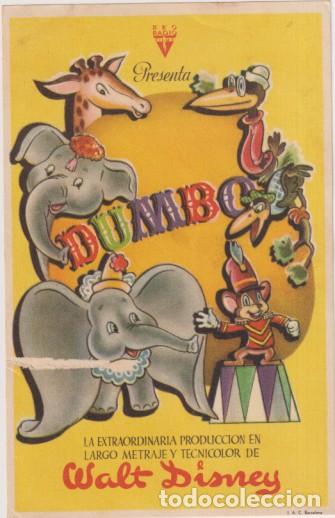  Foglietti di film di film antichi di cinema: Dumbo sencillo de RKO radio