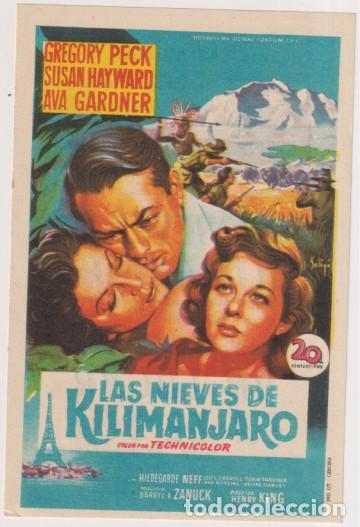 Cine: Las nieves del Kilimanjaro. Solig&oacute;. Arenas y liceo. impecable