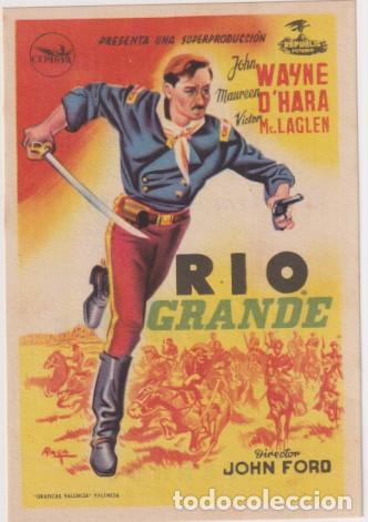 Cine: R&iacute;o grande. sencillo de Cepicsa. cines bohemio y galileo 1954. impecable