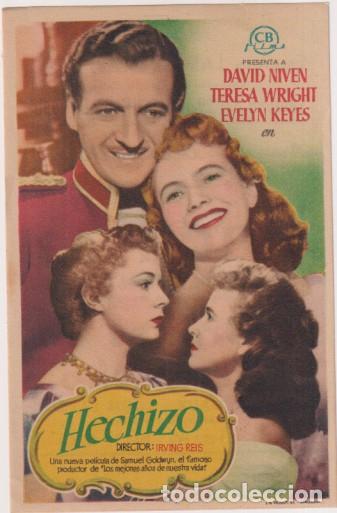 Cine: Hechizo. sencillo de CB films. Cines arenas y liceo. 1950. impecable