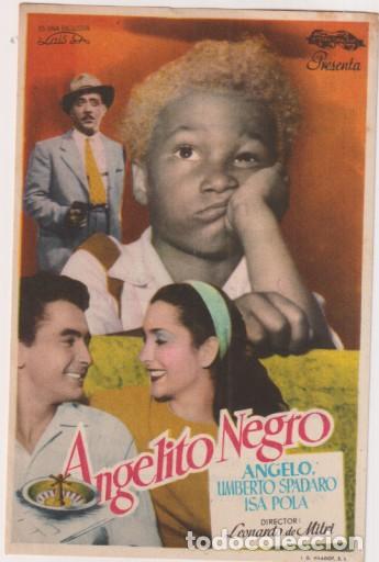 Cine: angelito negro sencillo de Lais. Cines Bohemio y galileo. 1953