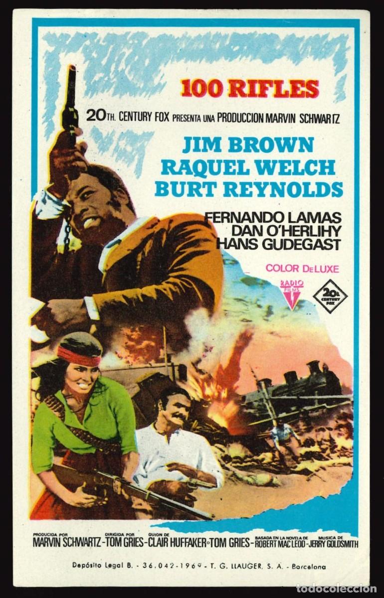 Cine: 100 RIFLES / PROGRAMA DE CINE SIN PUBLICIDAD EN TRASERA (OESTE) - Foto 1