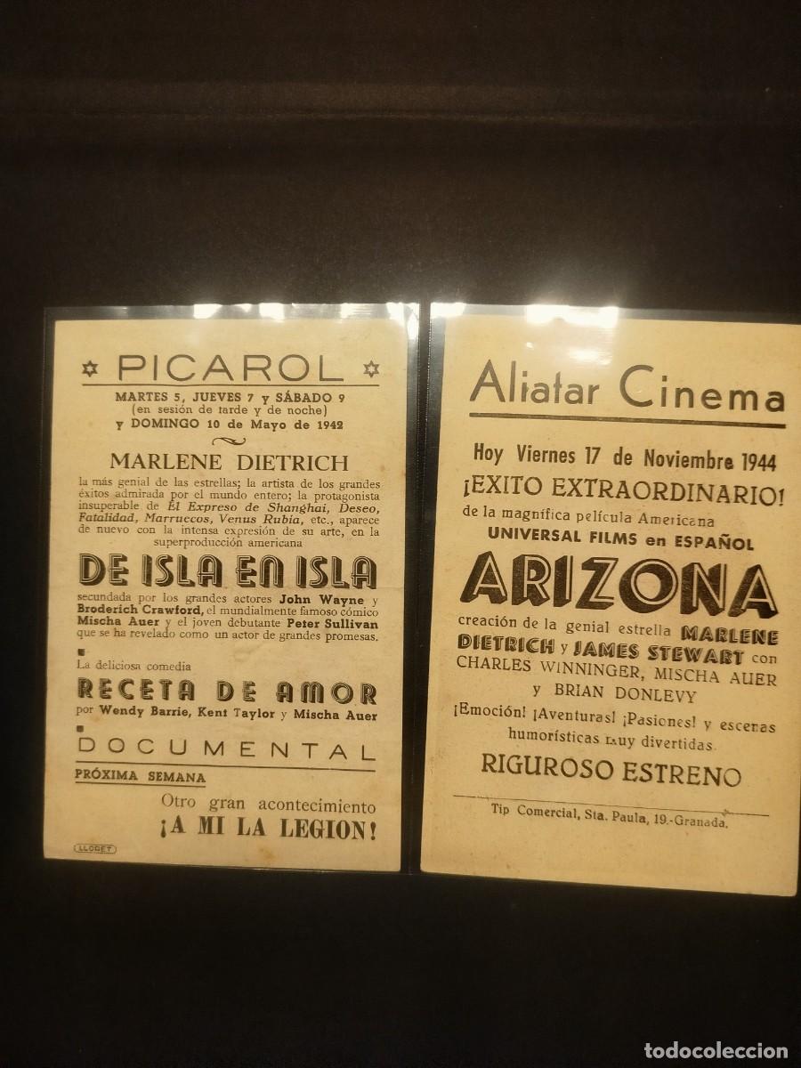 Cine: AMAZONA Y DE ISLA EN ISLA , 2 PROGRAMAS DE MANO - Foto 2