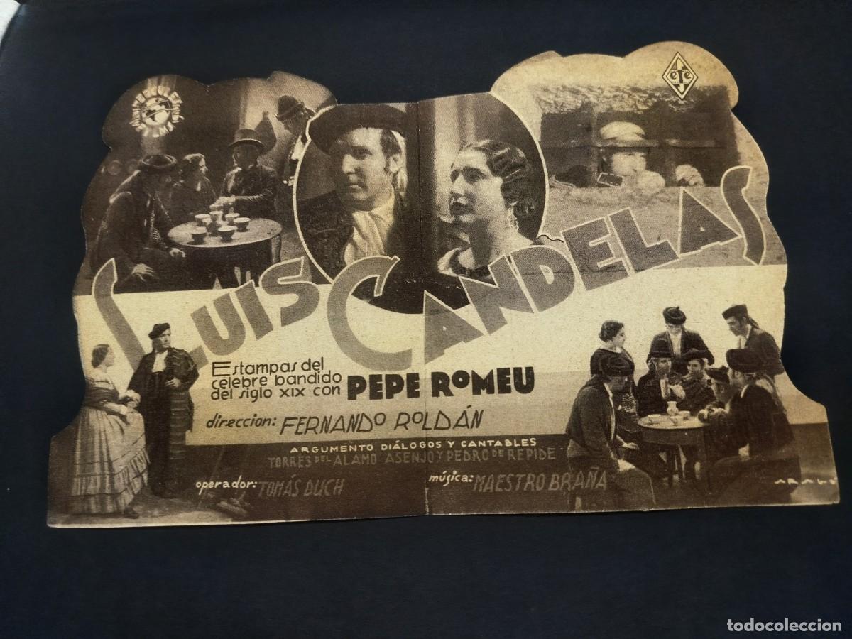 Cine: LUIS CANDELAS , PROGRAMA DE MANO - Foto 3