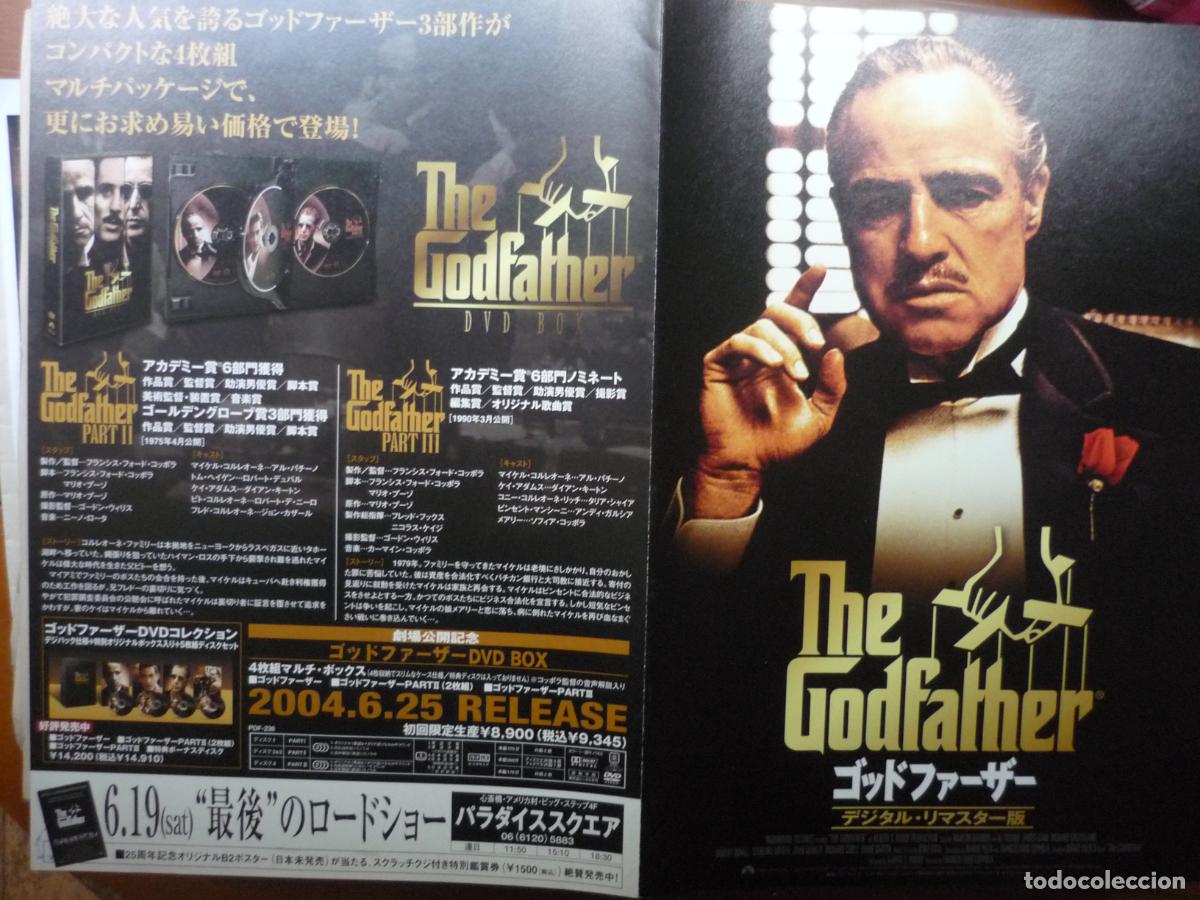 Cine: el padrino the godfather trilogy - folleto mano original japones - marlon brando al pacino