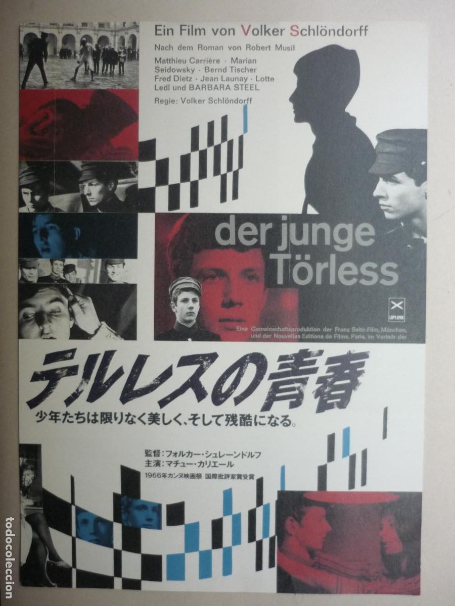 Cine: der junge torless el joven - folleto mano original japones - matthieu carriere - volker schlondorff