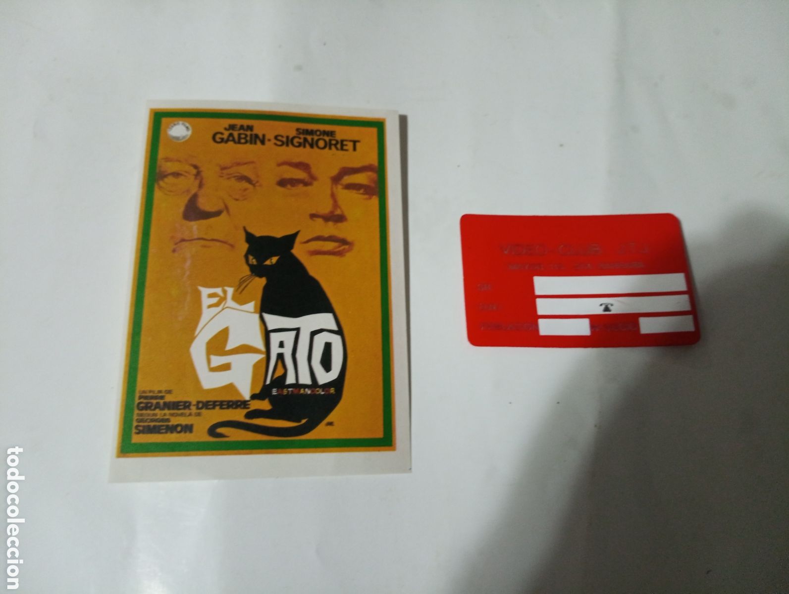 Cine: Folletos el gato jean gabin - Foto 1