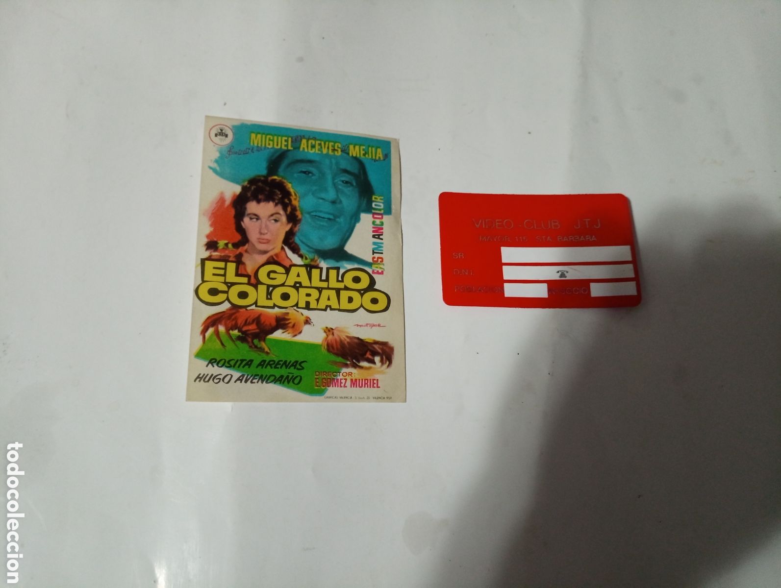 Cine: Folletos el gallo colorado Miguel Aceves Mej&iacute;a
