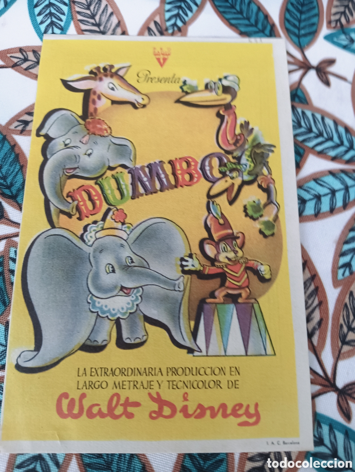 Cine: DUMBO- WALT DISNEY -CON PUBLICIDAD