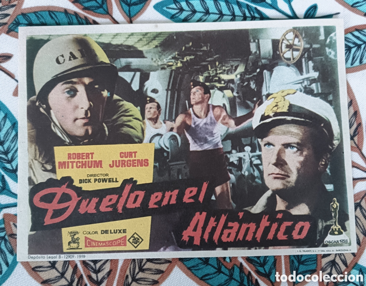 Cine: DUELO EN EL ATL&Aacute;NTICO - ROBERT MITCHUM, CURT JURGENS - SIN PUBLICIDAD