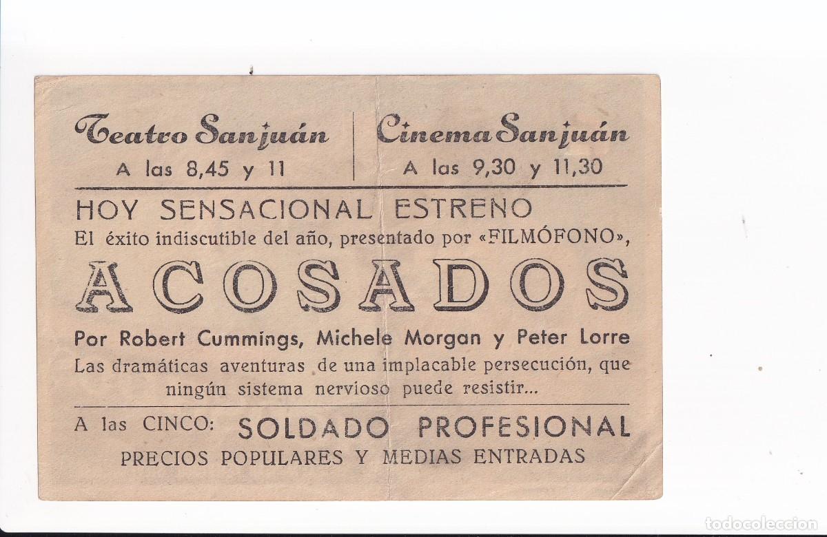Cine: ACOSADOS : ROBERT CUMMINGS, - Foto 2