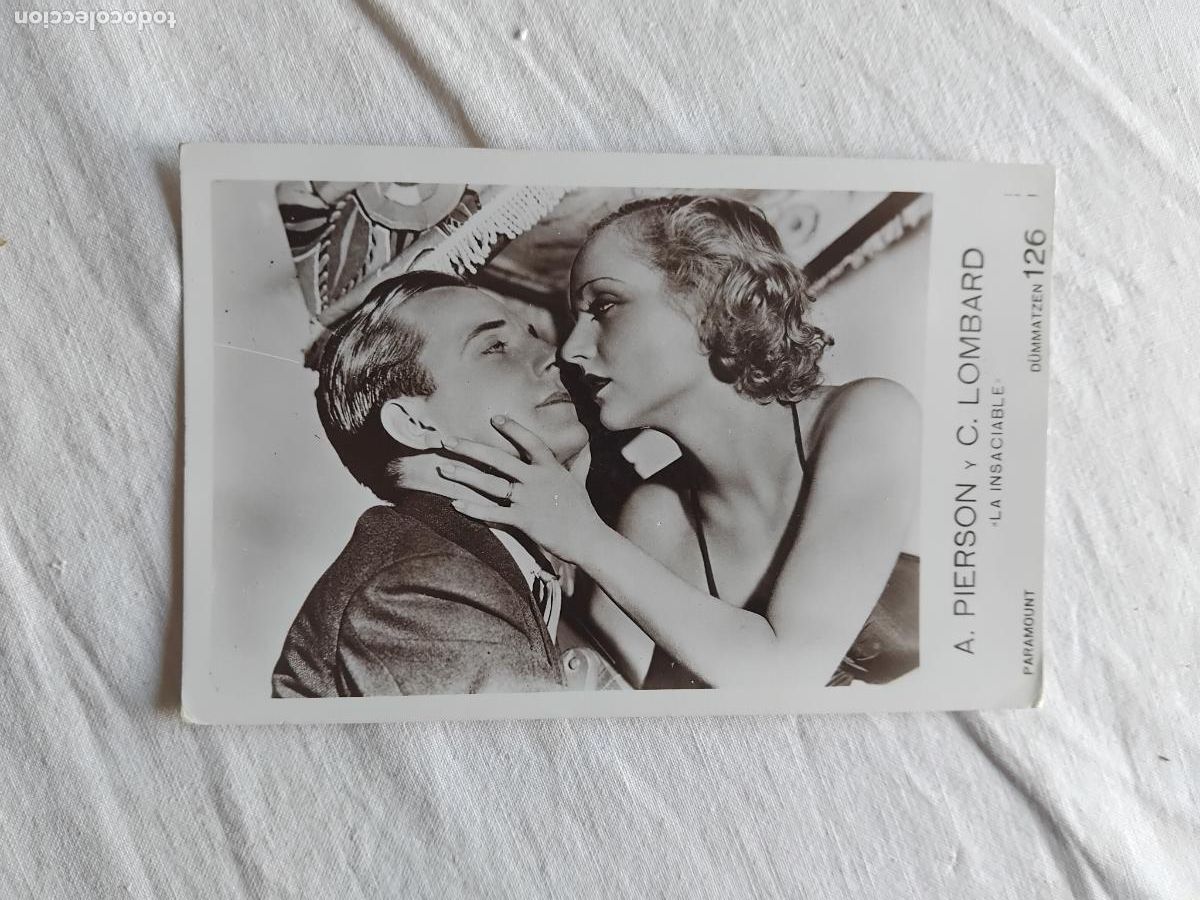 Cine: PROGRAMA DE CINE POSTAL LA INSACIABLE. A. PIERSON Y CAROL LOMBARD. PARAMOUNT