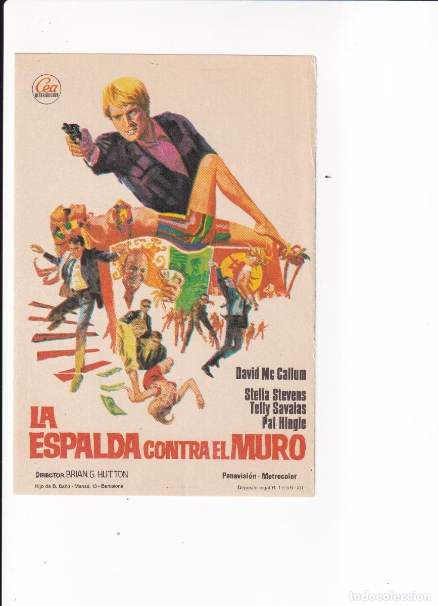 Cine: LA ESPALDA CONTRA EL MURO : DAVID Mc CALLUM