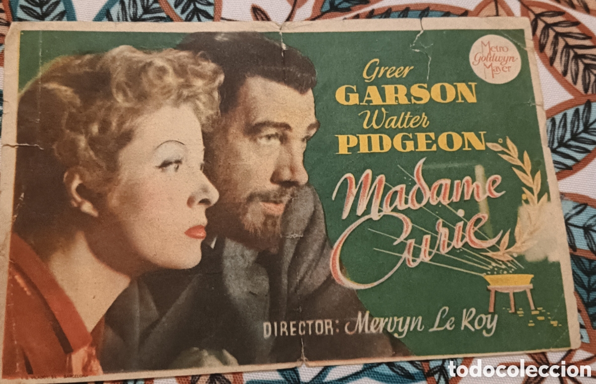 Cine: MADAME CURIE -GREER GARSON, WALTER PIDGEON - CON PUBLICIDAD