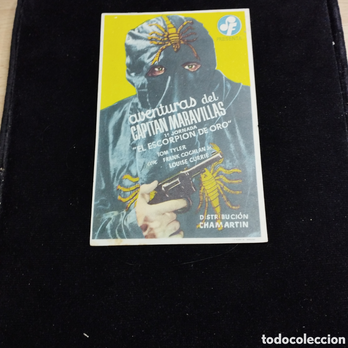 Cine: Programa de cine, sencillo. Aventuras del Capit&aacute;n Maravillas. 1&ordf; Jornada. El escorpi&oacute;n de oro
