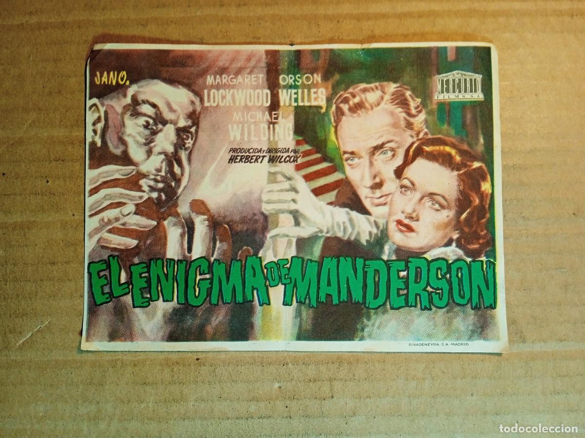 Cine: FOLLETO DE MANO CON PUBLICIDAD