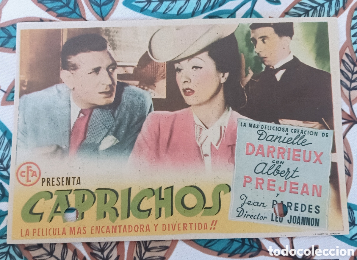 Cine: CAPRICHOS -DANIELLE DARRIEUX - CON PUBLICIDAD