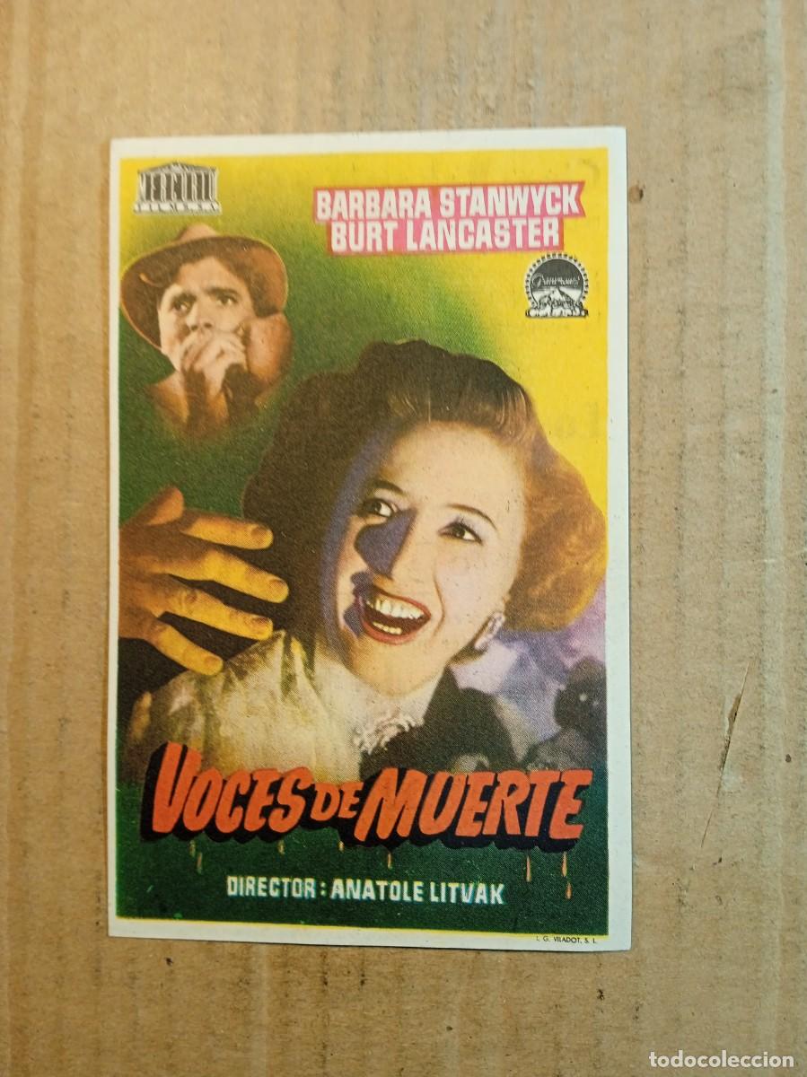 Cine: FOLLETO DE MANO CON PUBLICIDAD