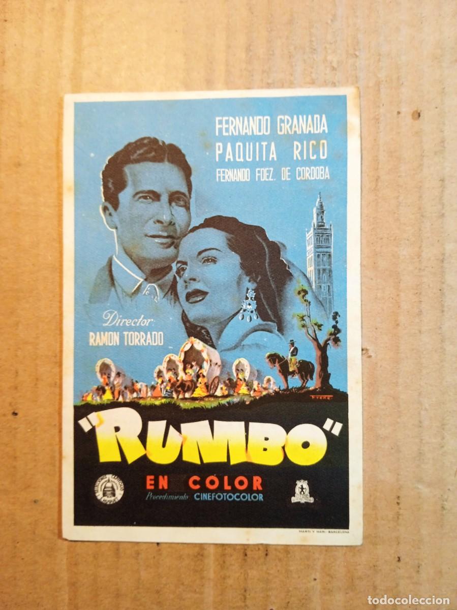 Cine: FOLLETO DE MANO CON PUBLICIDAD