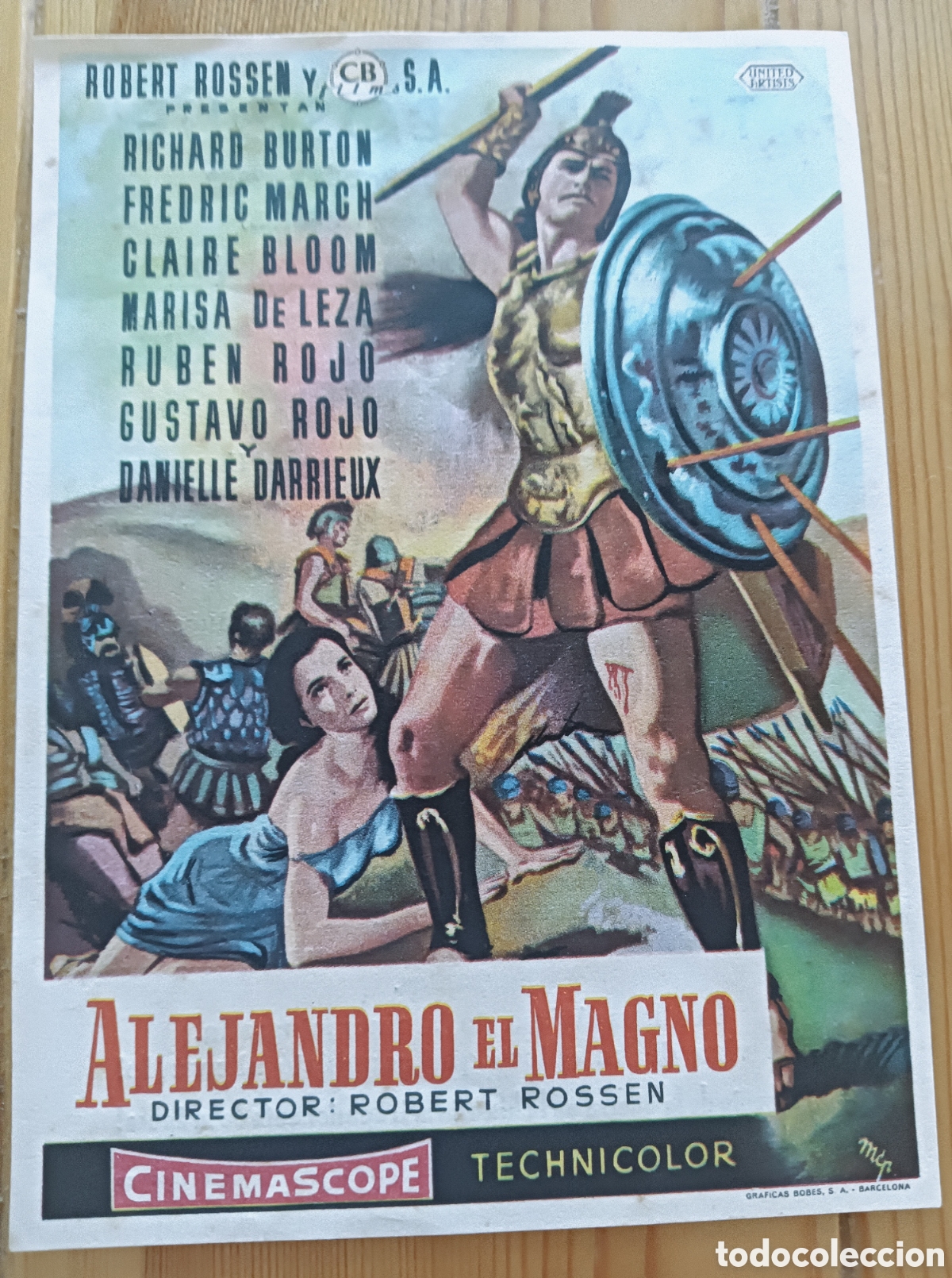 Cine: ALEJANDRO EL MAGNO- RICHARD BURTON - CON PUBLICIDAD