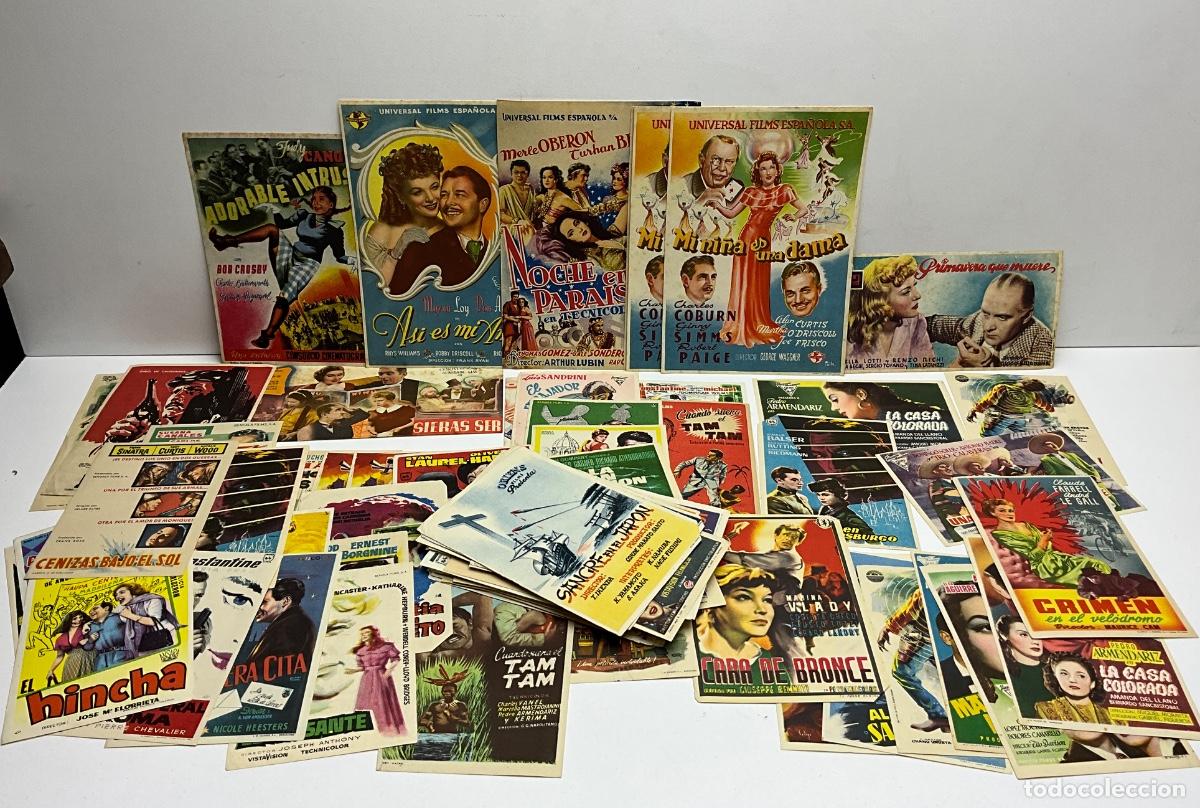 Cine: LOTE DE 130 PROGRAMAS DE CINE DIFERENTES &Eacute;POCAS
