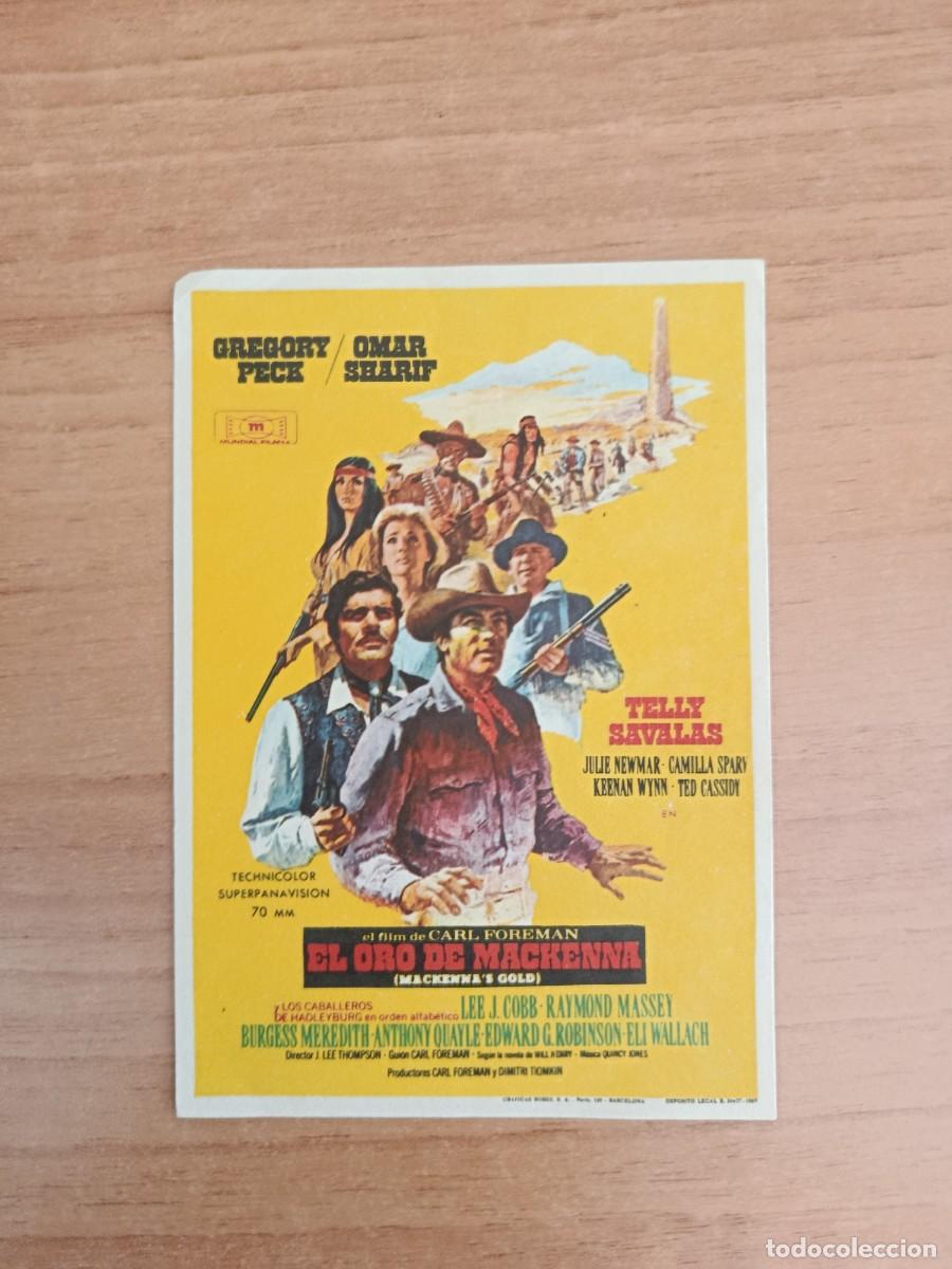 Cine: ROSA-- PROGRAMA DE CINE --EL ORO DE MACKENNA