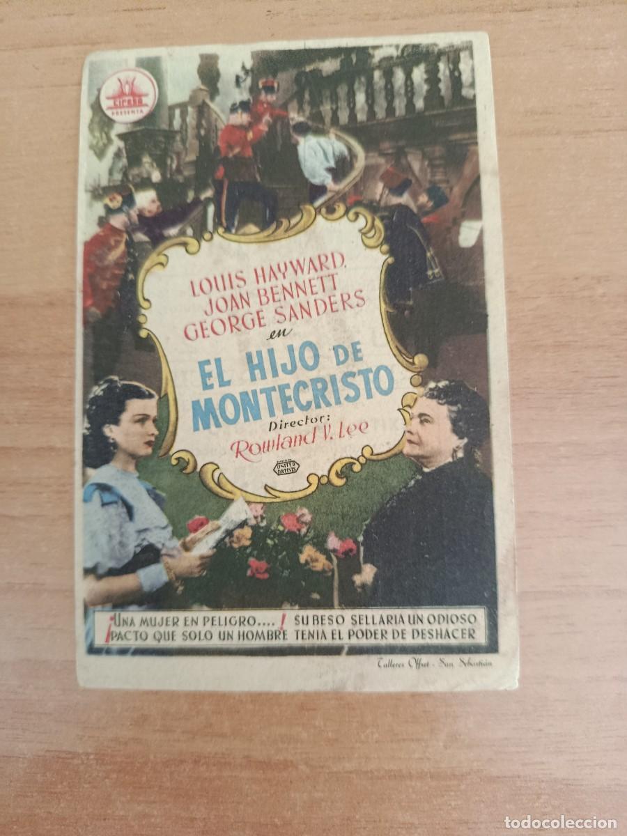 Cine: ROSA-- PROGRAMA DE CINE --EL HIJO DE MONTECRISTO C.T