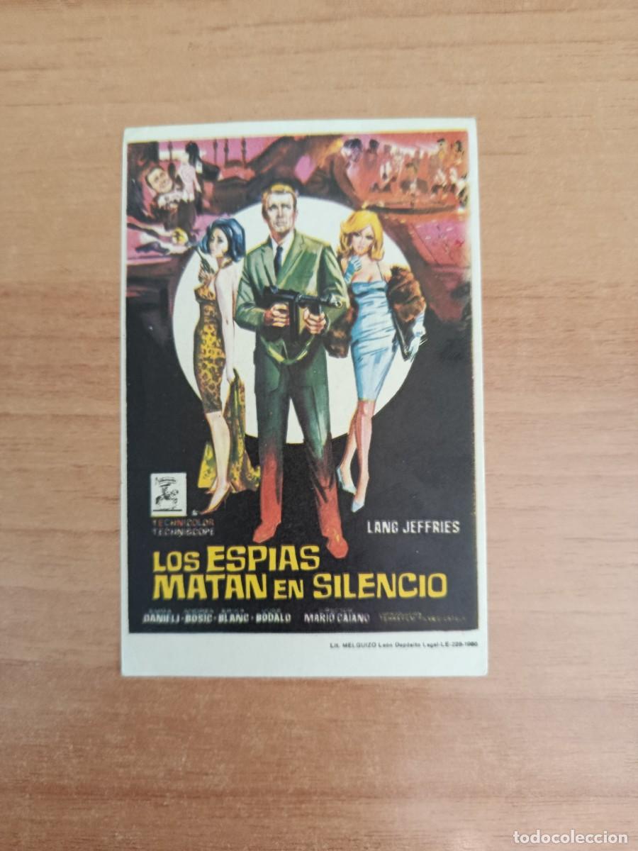 Cine: ROSA-- PROGRAMA DE CINE --LOS ESPIAS MATAN EN SILENCIO