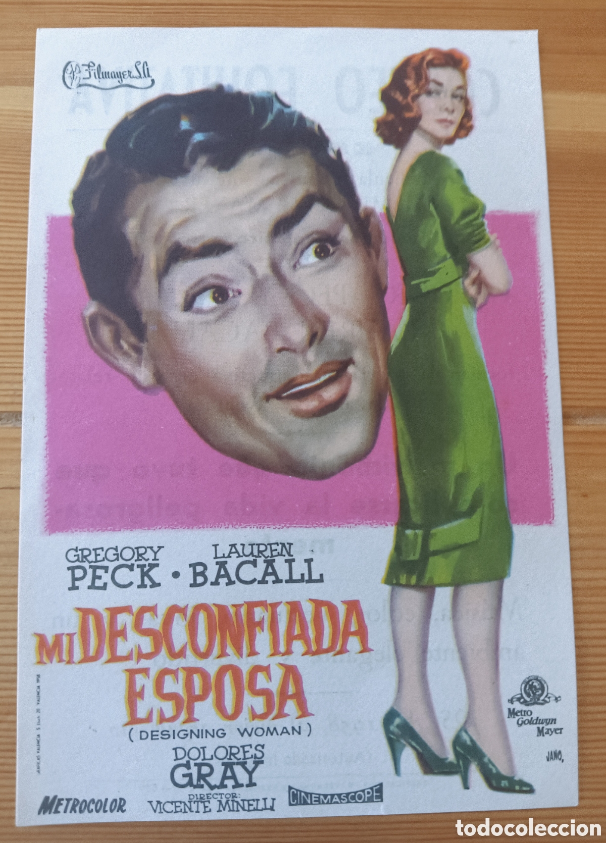 Cine: MI DESCONFIADA ESPOSA -GREGORY PECK, LAUREN BACALL- CON PUBLICIDAD