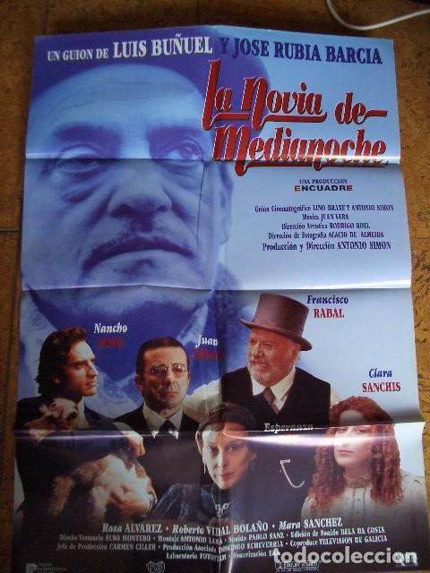 Cine: P&oacute;ster original de cine 70x100xm LA NOVIA DE MEDIANOCHE, guion de Luis Bu&ntilde;uel
