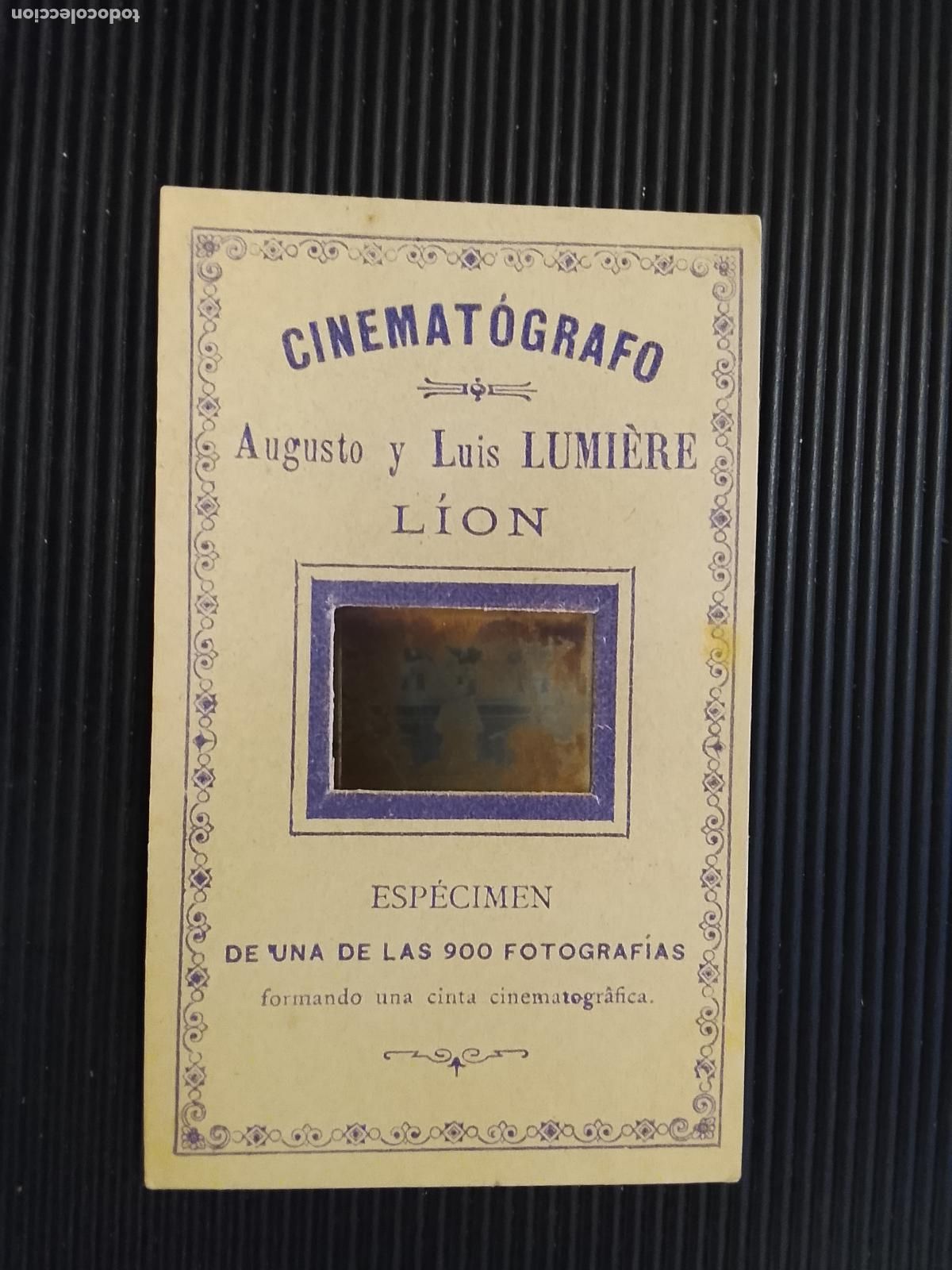 Cine: CINEMATOGROFO AUGUSTO Y LUIS LUMIERE , LION - PROGRAMA DE CINE MUY ANTIGUO -VER FOTOS-(115.983)