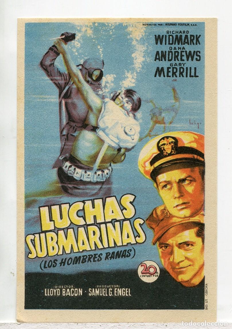 Cine: LUCHAS SUBMARINAS, con Richard Widmark. - Foto 1