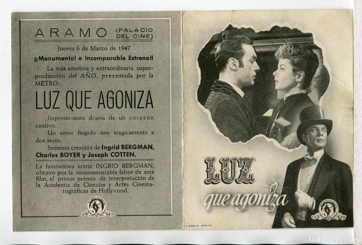Cine: LUZ QUE AGONIZA, con Charles Boyer.