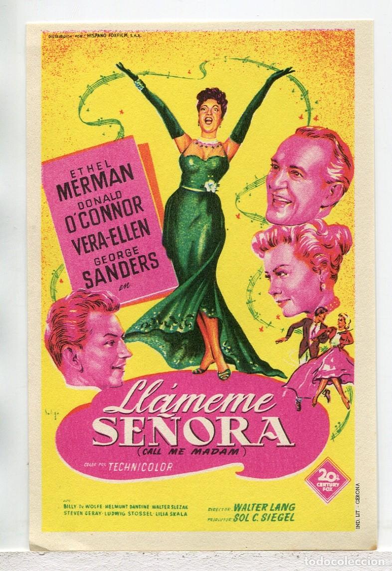 Cine: LL&Aacute;MEME SE&Ntilde;ORA, con George Sanders.