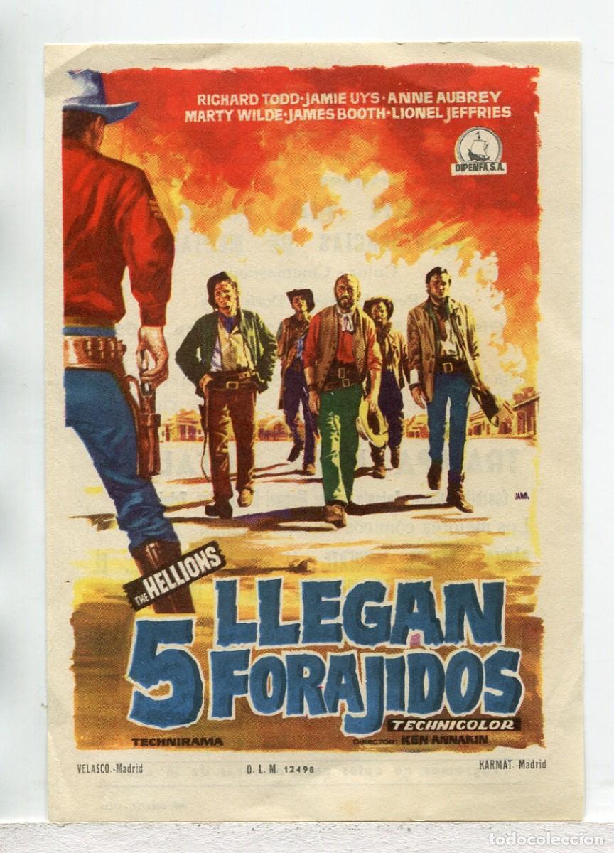 Cine: LLEGAN 5 FORAJIDOS, con Richard Todd.