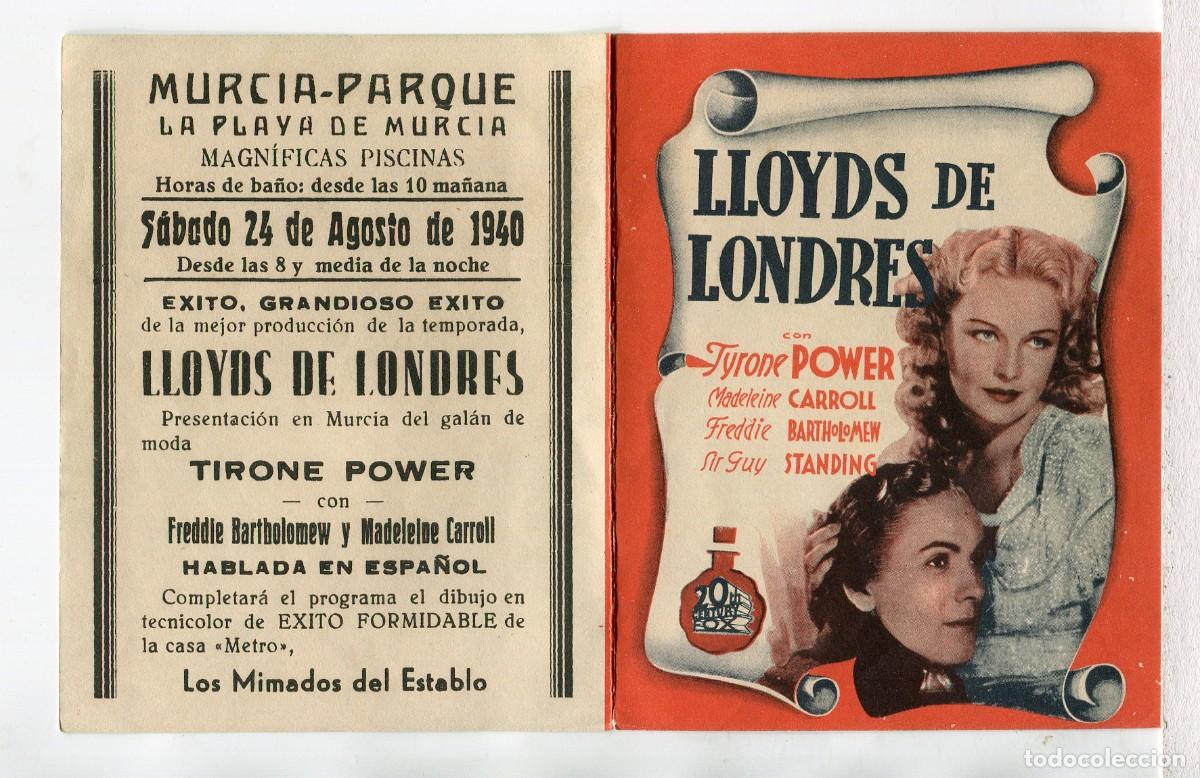 Cine: LLOYDS DE LONDRES, con Tyrone Power.