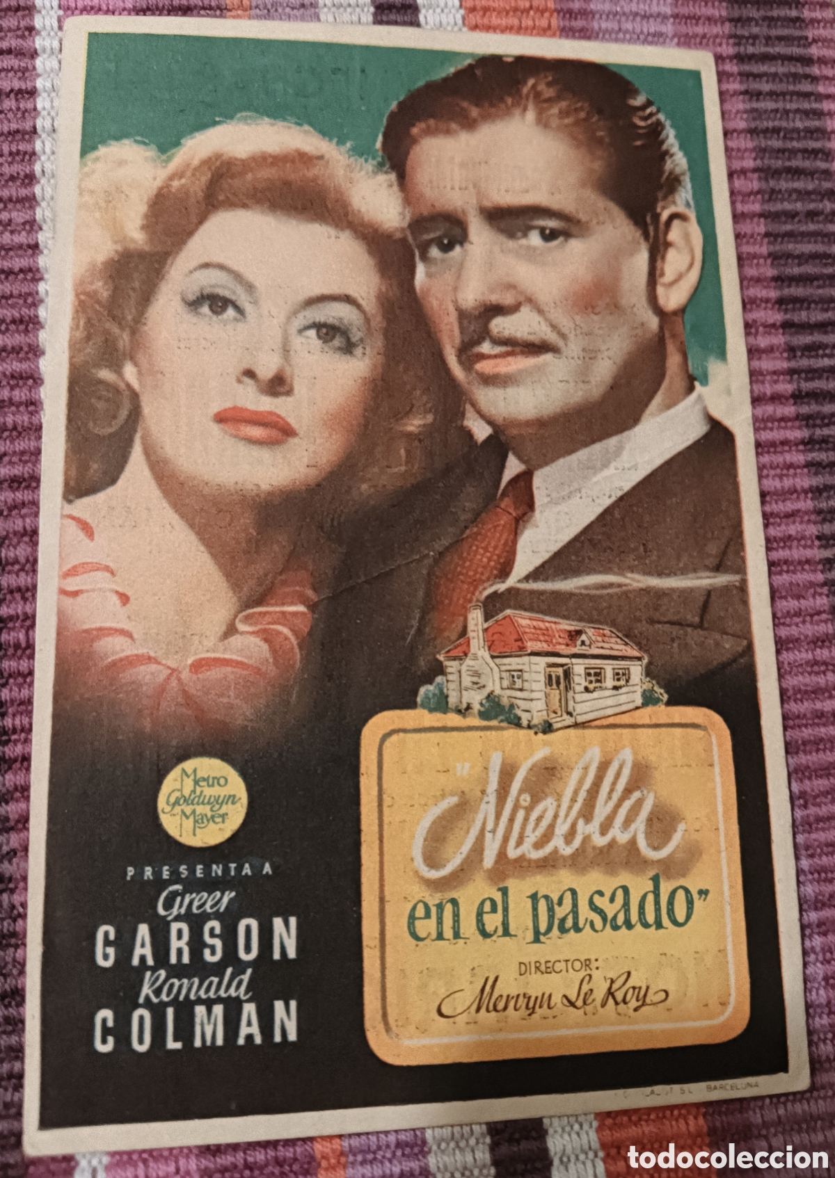 Cine: NIEBLA EN EL PASADO-GREER GARSON, RONALD COLMAN- CON PUBLICIDAD