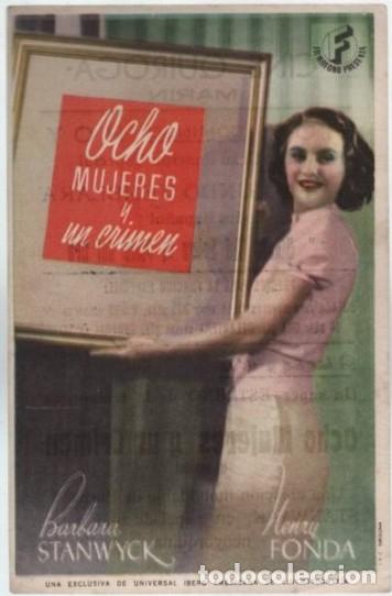 Cine: PROGRAMA DE CINE: OCHO MUJERES Y UN CRIMEN PC-11251