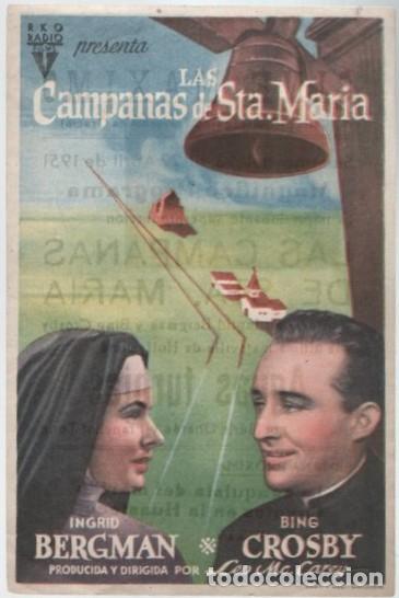 Cine: PROGRAMA DE CINE: LAS CAMPANAS DE STA MARIA PC-11260