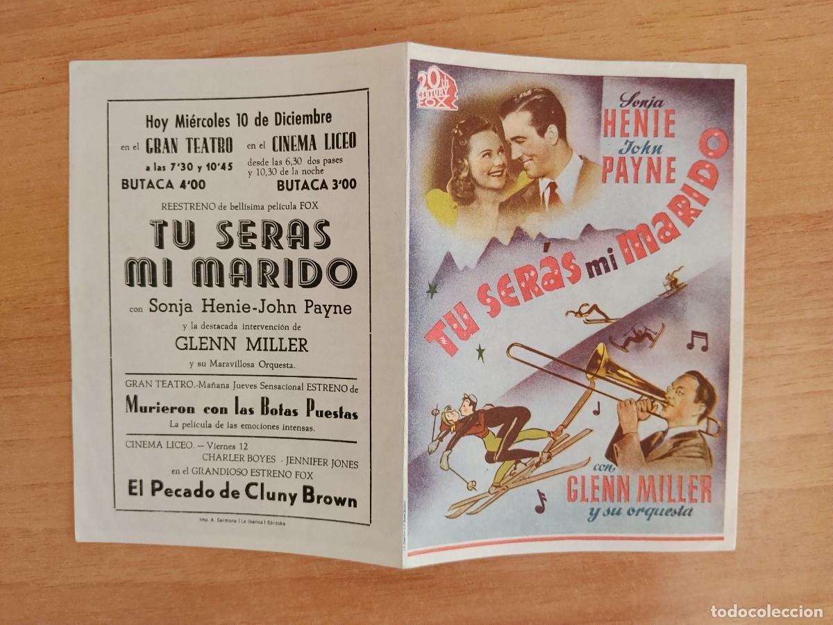 Cine: GRIS2-- PROGRAMA DE CINE ---TU SERAS ,MI MARIDO ct