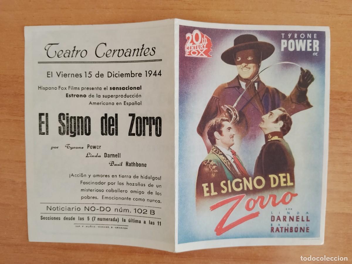 Cine: GRIS2-- PROGRAMA DE CINE ---EL SIGNO DEL ZORRO ct